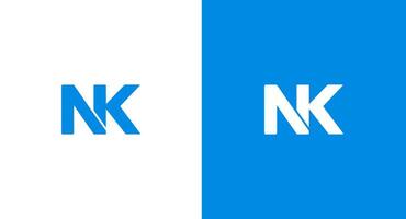 inicial letra nk logo diseño vector modelo. gráfico alfabeto símbolo para corporativo negocio identidad monograma logo diseño, nk icono
