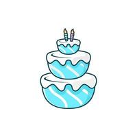 Birthday Cake Logo Vector Design