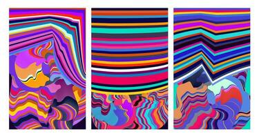 Vector colorful abstract psychedelic liquid and fluid background pattern 2024