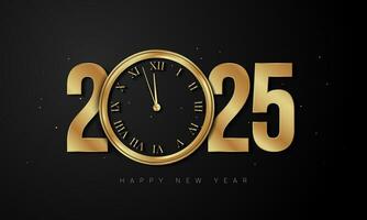 2025 Happy New Year Background Design. vector