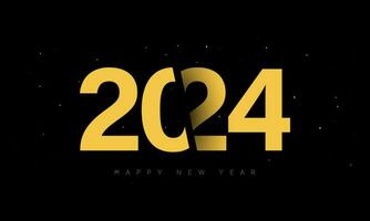 2024 Happy New Year Background Design. vector