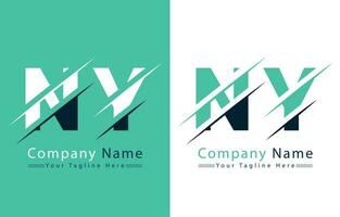 NY Letter Logo Vector Design Template Elements