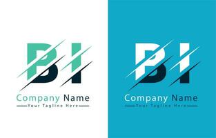 BI Letter Logo Design Template. Vector Logo Illustration