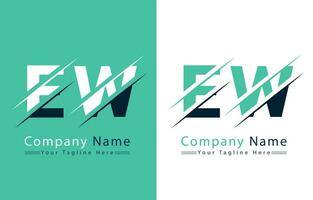 EW Letter Logo Vector Design Template Elements