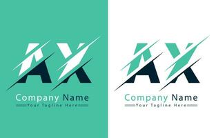 AX Letter Logo Vector Design Template Elements