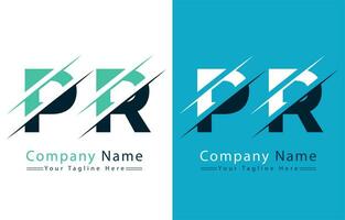 PR Letter Logo Vector Design Template Elements