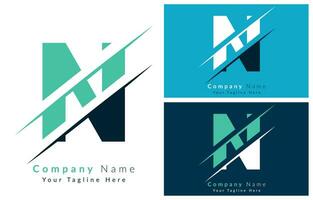 N Letter Logo Vector Design Template Elements