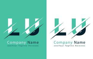 LU Letter Logo Design Concept. Vector Logo Illustration