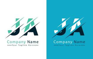 JA Letter Logo Vector Design Template Elements