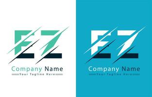 EZ Letter Logo Design Concept. Vector Logo Illustration