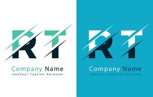 RT Letter Logo Vector Design Concept Elements