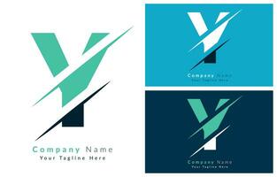 Y Letter Logo Icon Design Concept. Vector Logo Illustration