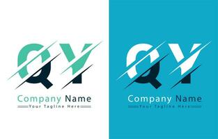 qy letra logo vector diseño concepto elementos