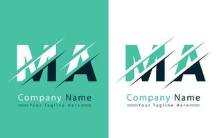 MA Letter Logo Vector Design Template Elements