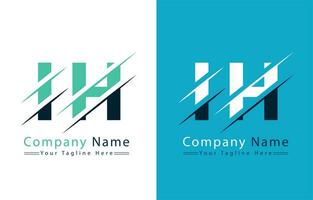 IH Letter Logo Design Concept. Vector Logo Illustration