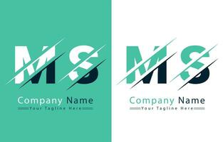 MS Letter Logo Design Template. Vector Logo Illustration