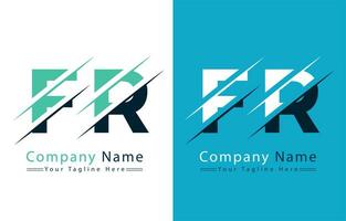 FR Letter Logo Vector Design Concept Elements