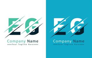 EG Letter Logo Design Template. Vector Logo Illustration