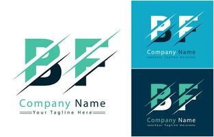 BF Letter Logo Design Concept. Vector Logo Illustration