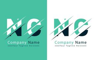 NC Letter Logo Design Template. Vector Logo Illustration