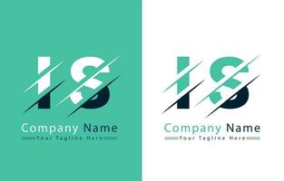 IS Letter Logo Design Template. Vector Logo Illustration