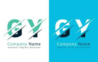 GY Letter Logo Design Concept. Vector Logo Illustration