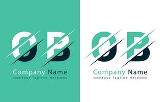 OB Letter Logo Design Template. Vector Logo Illustration