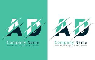 AD Letter Logo Vector Design Template Elements