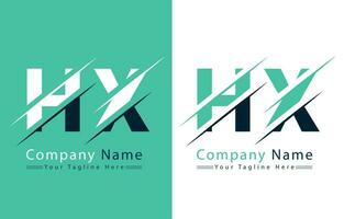 HX Letter Logo Vector Design Template Elements