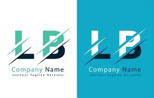 lb letra logo vector diseño concepto elementos