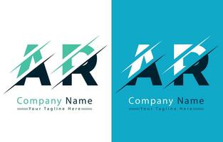 AR Letter Logo Vector Design Concept Elements