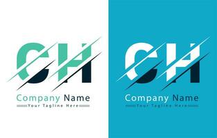 CH Letter Logo Vector Design Template Elements