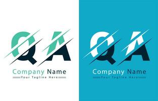 QA Letter Logo Vector Design Template Elements