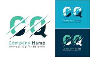 CQ Letter Logo Vector Design Concept Elements