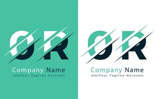 OR Letter Logo Design Template. Vector Logo Illustration