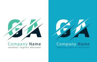 GA Letter Logo Vector Design Template Elements