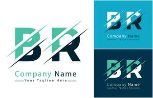 BR Letter Logo Design Concept. Vector Logo Illustration