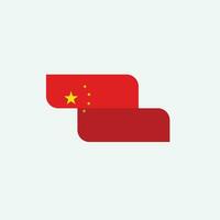 China flag icon vector