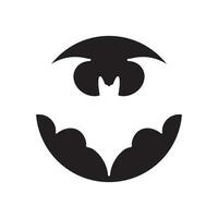 Bat wing logo vector element