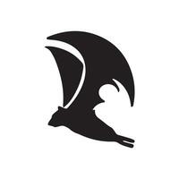 Bat wing logo vector element