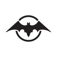 Bat wing logo vector element