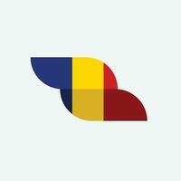 icono de la bandera de rumania vector