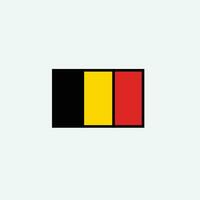 icono de la bandera de Bélgica vector