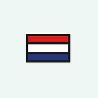 Netherland flag icon vector