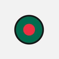 icono de la bandera de bangladesh vector