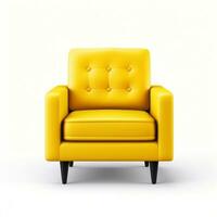 Chair on white background AI Generative photo