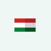 Hungary flag icon vector