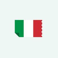 icono de la bandera de italia vector