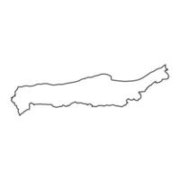 tipaza provincia mapa, administrativo división de Argelia vector