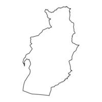 Tebessa province map, administrative division of Algeria. vector